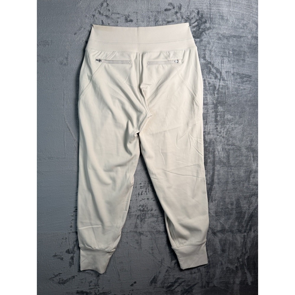 Athleta Brooklyn Jogger Womens M Beige Cream Travel Athleisure Pants - Picture 4 of 9